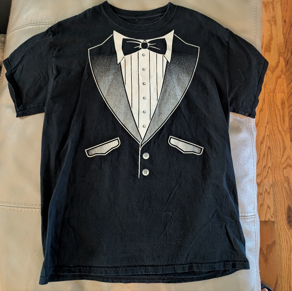 Black Tuxedo Graphic T-Shirt